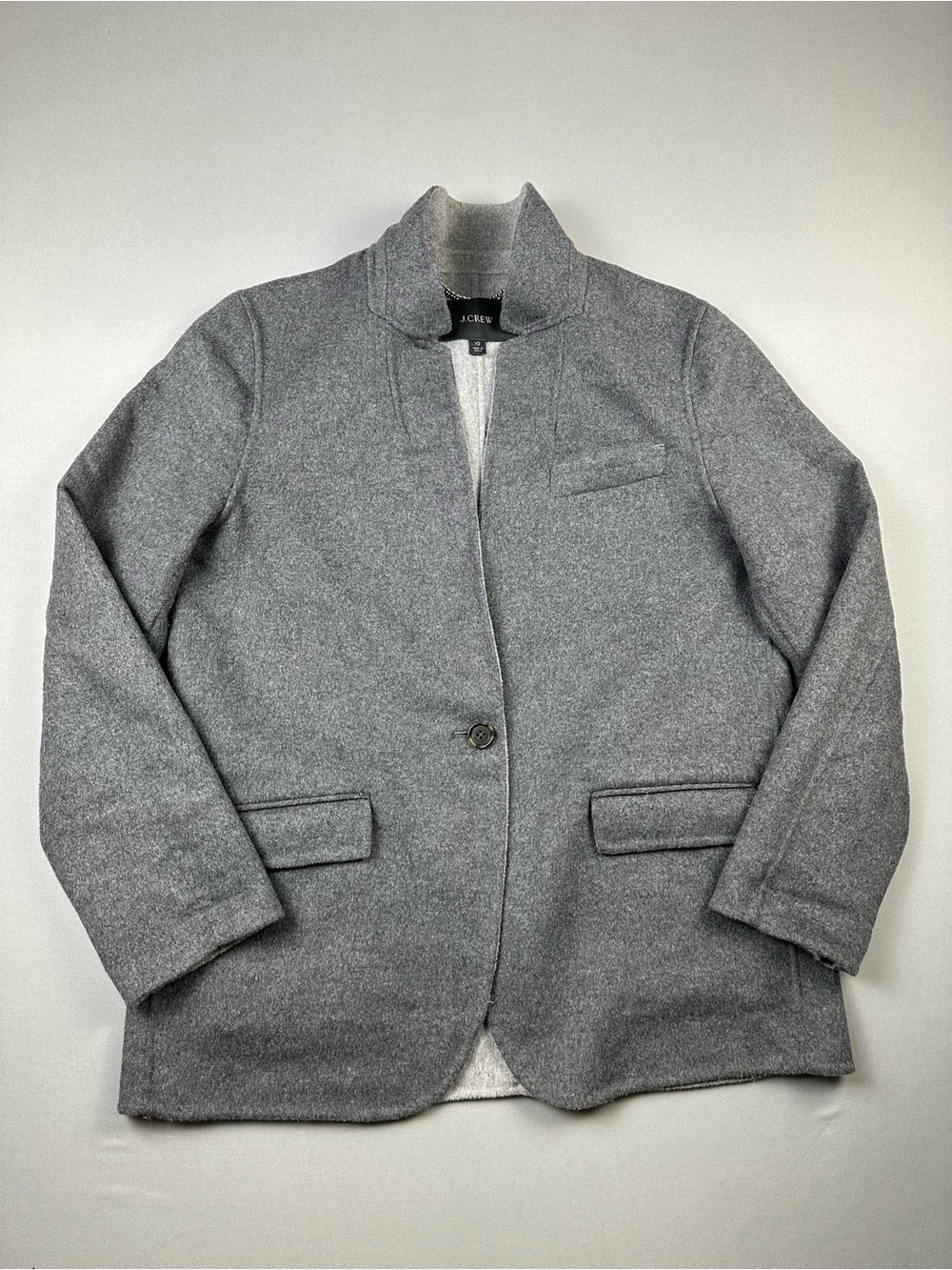 EUC J. Crew Leighton Blazer-Jacket in Double-Faced Blend - Womens 10